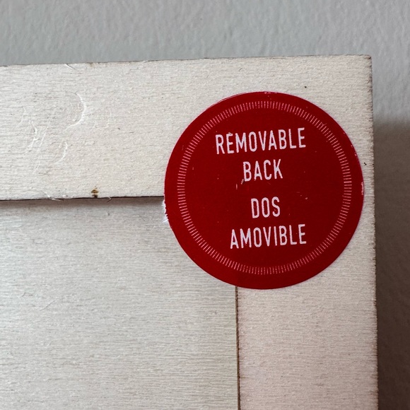 Merry Christmas Plywood Wooden Sign Plague DIY Project Decor Removable Frame 15” - Picture 4 of 5